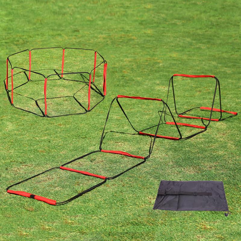 Fixed/Folding Speed Training Ladder Velcro Jump Ladder Step Training Football Basketball Training Ladder Can Be Spliced at Will