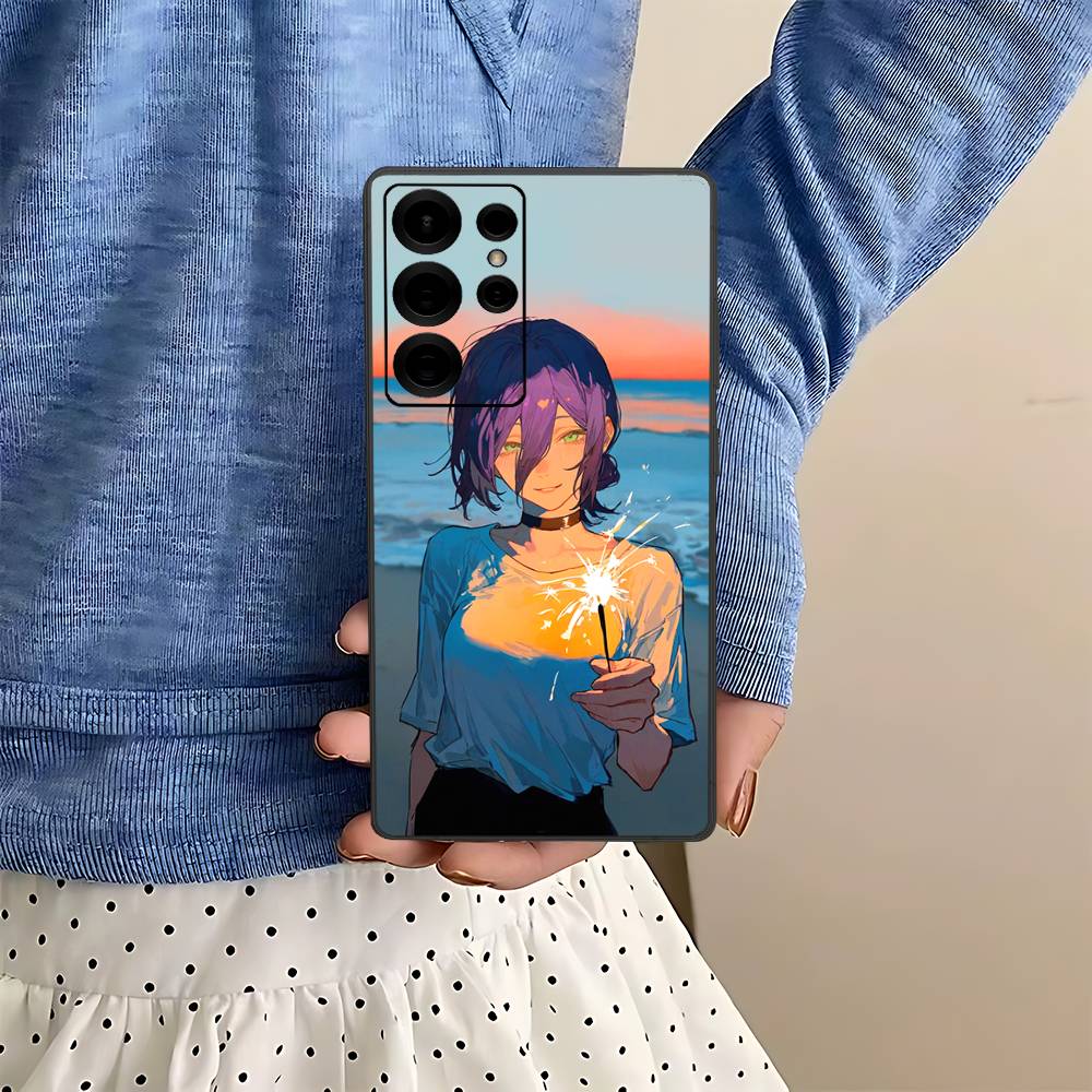 

Action Anime Chainsaw Man Reze Arc Phone Case For Samsung S 24 Fe 25 Ultra Plus 20 Lite 21 30 22 23 24 22 Ultra 5G Fundas Samsung S22 Plus 5G
