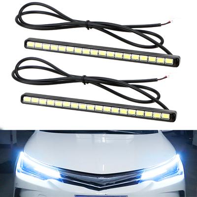 2 Stück 18 LEDs Auto Tagfahrlicht DRL Auto Tagfahrleuchten Auto Tagfahr-LED-Licht Superhell Wasserdicht Universal