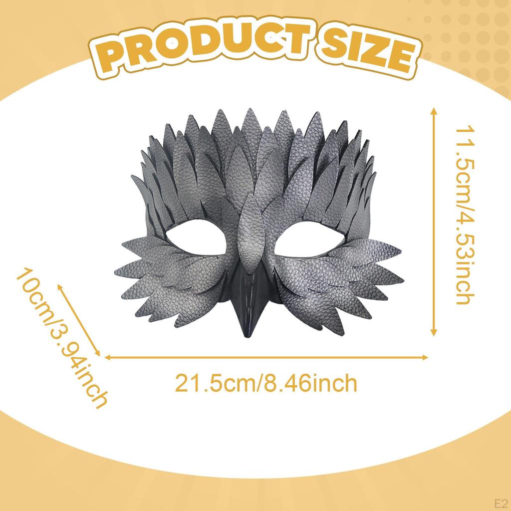 Ptasia Maskarada Regulowana Wygodna Nowość Cosplay Półtwarz na Występy Imprezy Halloweenowe