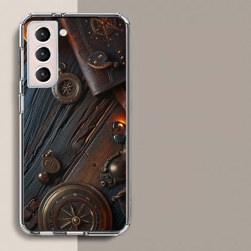 Ancient Maps Retro Compasses And Telescopes Phone Case For Samsung A16 A26 A36 A56 A17 A15 A25 A35 A55 A14 A24 A34 A54 A04S A05S