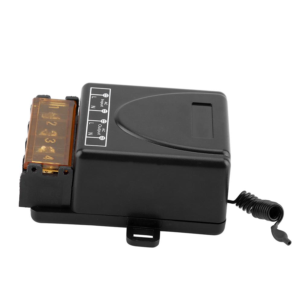 3000W Wireless Relay One way Remote Control   Receiver   Transmitter (AC80-250V)