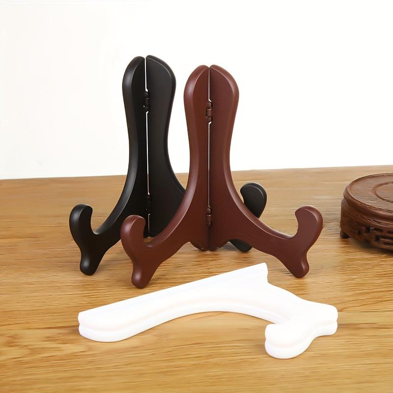 Plate Holder Foldable Display Rack Gypsum Painting Plate Holder Base Decorative Rack Porcelain Plate Tea Cake Holder Display Rack Plate Display Rack