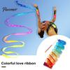 Glattes Tanzband Rhythmische Gymnastik Lebendige Farbe Extra Weiche Tänzerstange Flexibler Wirbelnder Streamer für Kinder Funkelnd