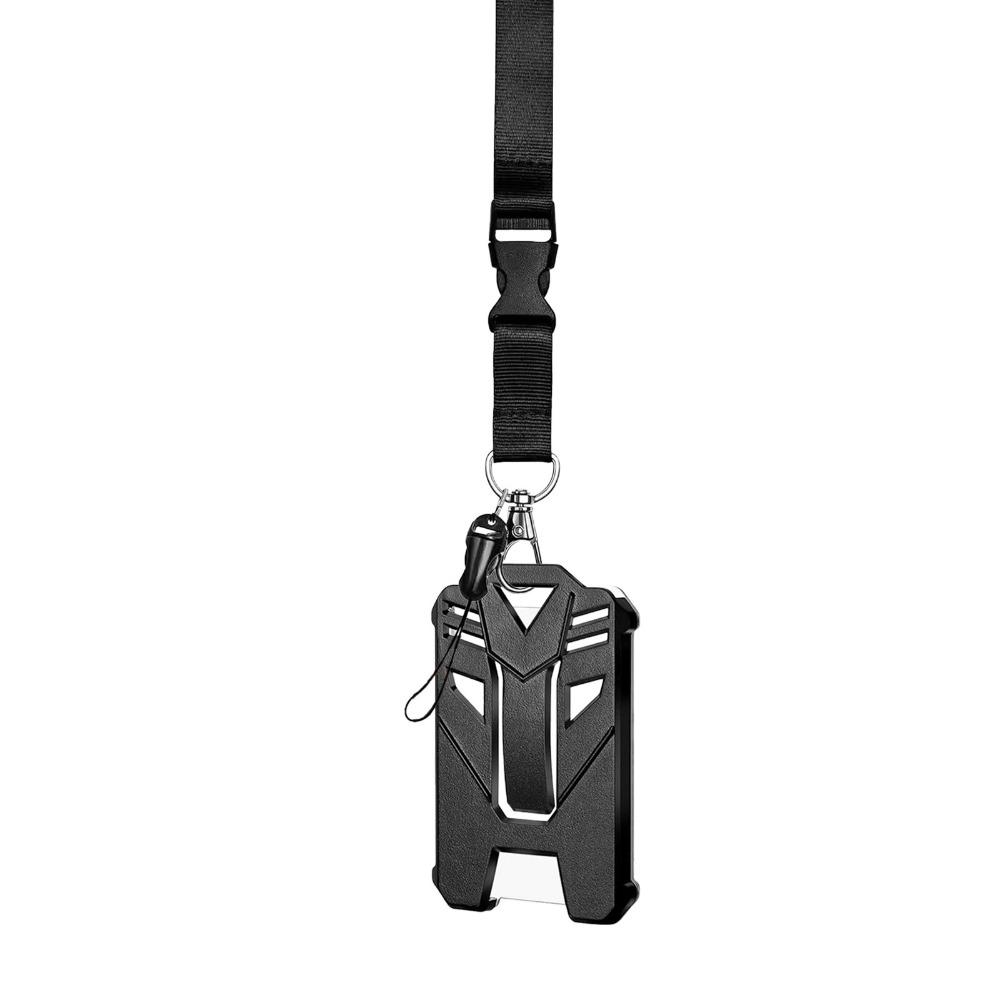 

Black Color Badge Holder Heavy Duty Badge Keychain New Carabiner Badge Holder Carabiner Style D