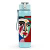 1PC Picasso Style Abstract Lady Print 750ml Color Plastic Sports Water Bottle Leakproof Flip Straw Lid Suitable for Sports Office Home Use