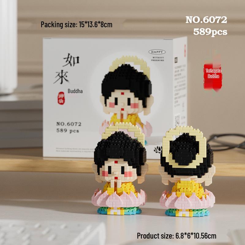 Gott des Reichtums Mikro-Partikel Bausteine - Neujahrsgeschenk Ornament, Kompatibel mit Lego