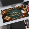 Christmas Extended Gaming Mouse Pad with Stitched Edges NonSlip Rubber Base Waterproof Desk Mat for Computer Laptop Office Gaming