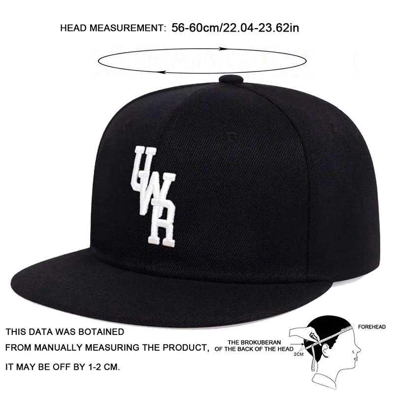 Unisex UWR Letter Embroidery Baseball Hats Spring Autumn Outdoor Adjustable Casual Hip-hop Trucker Caps Sunscreen Hat