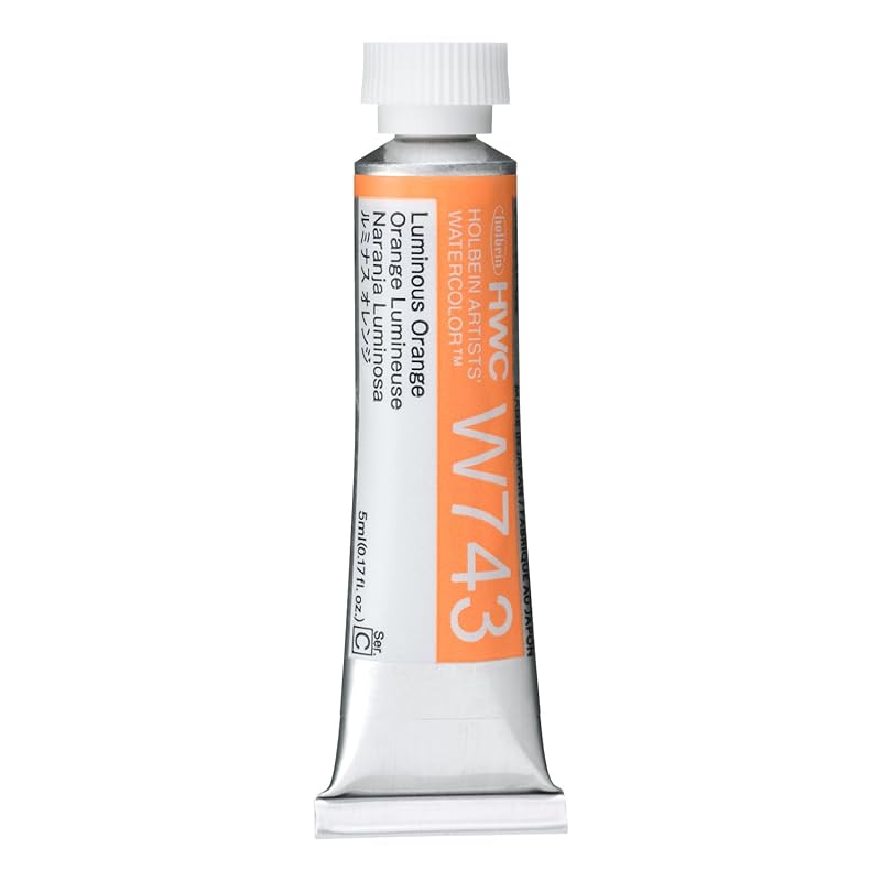 

holbein transparent watercolor paint No. 2 (5ml) luminous color W743 orange (12743)