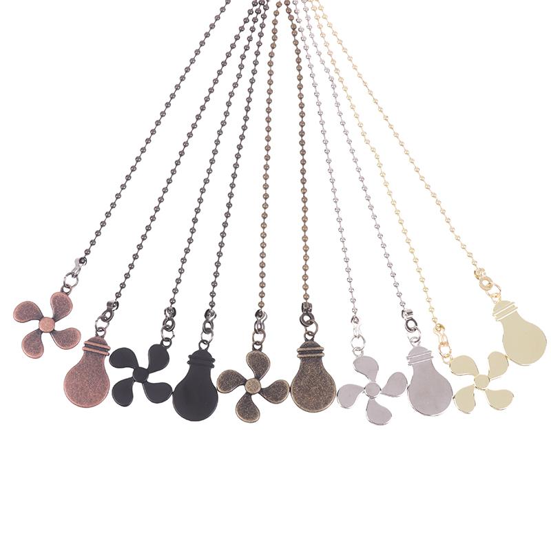 Fan Shape Ceiling Fan Pull Chain Light Shape Chandelier Pull Chain Metal Pendant Pull Chain Extension Chandelier Chain Extender