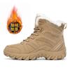 New Velvet Men's Thickened Warm Outdoor Off-road Camping Adventure Hiking Tooling Tactical Boots