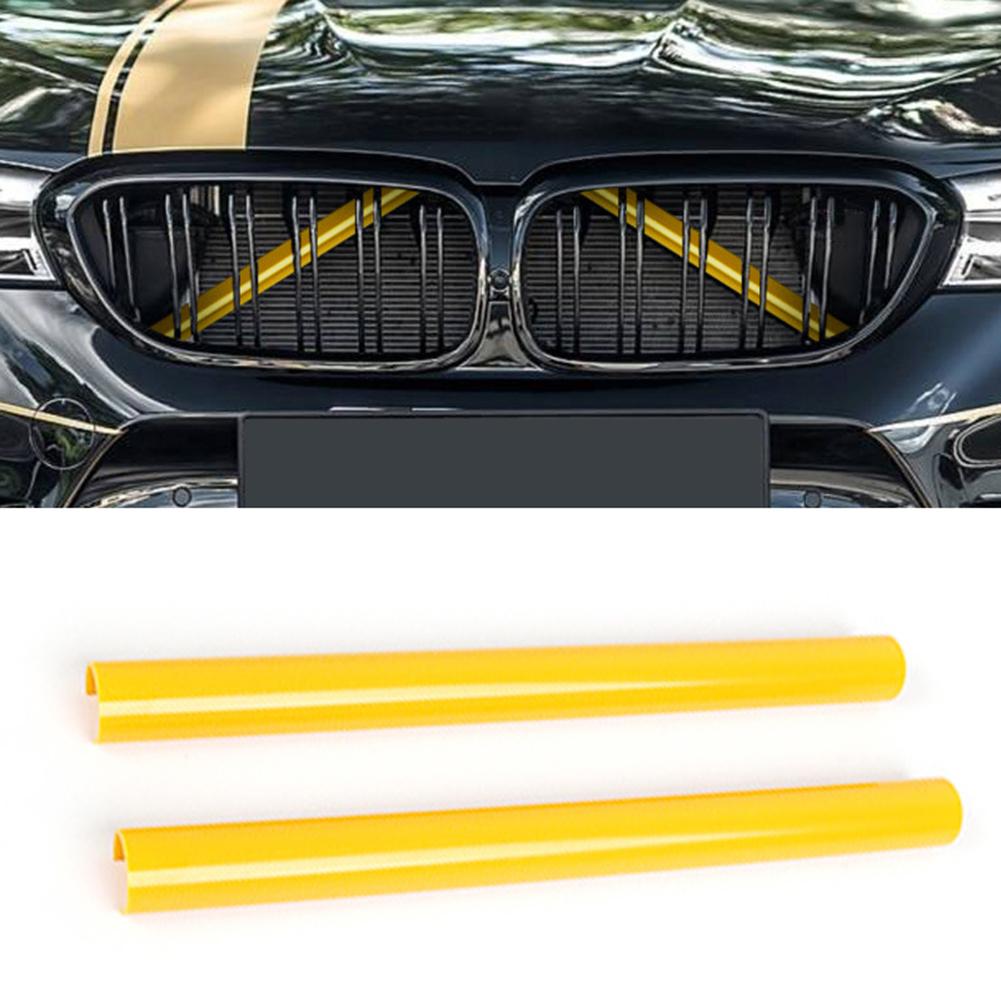2/4PCS Car Front V Brace Grill Trim Strips Cover Front Grill Insert Trims Stripes for BMW F30 F31 F32 F33 F34 F35 F36