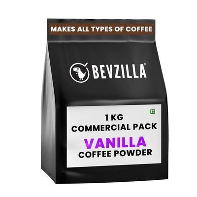 Bevzilla 1kg Vanilyalı Hazır Kahve Tozu | 500 Fincan Yapar | HoReCa İçin Üretildi