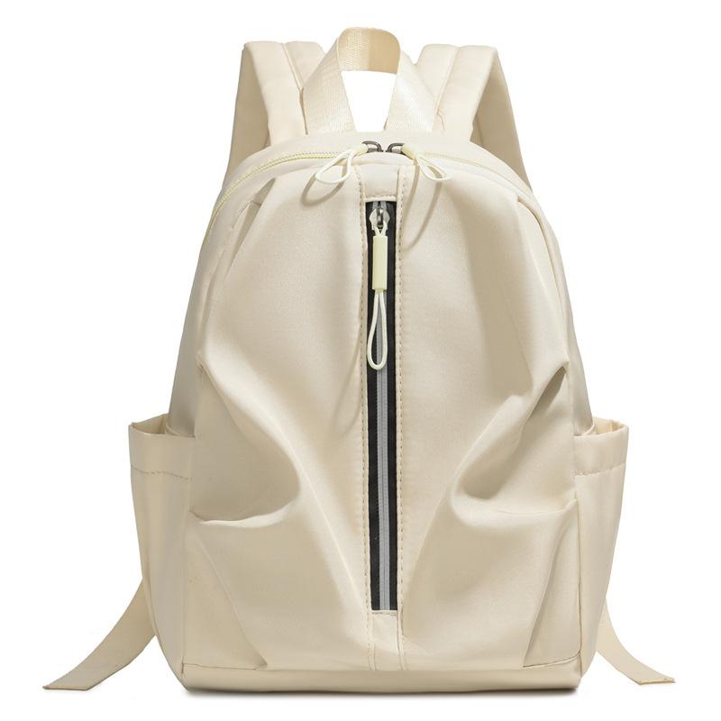 Schoolbag niche trend casual large capacity backpack 1011 new trend simple solid color fashion trendy travel backpack