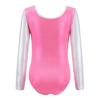 5-12Y Gymnastics Dancesuit Girls Long Sleeve Dance Leotards Child Striped Costumes Gymnastic Leotards Kids Dance Ballet Suits