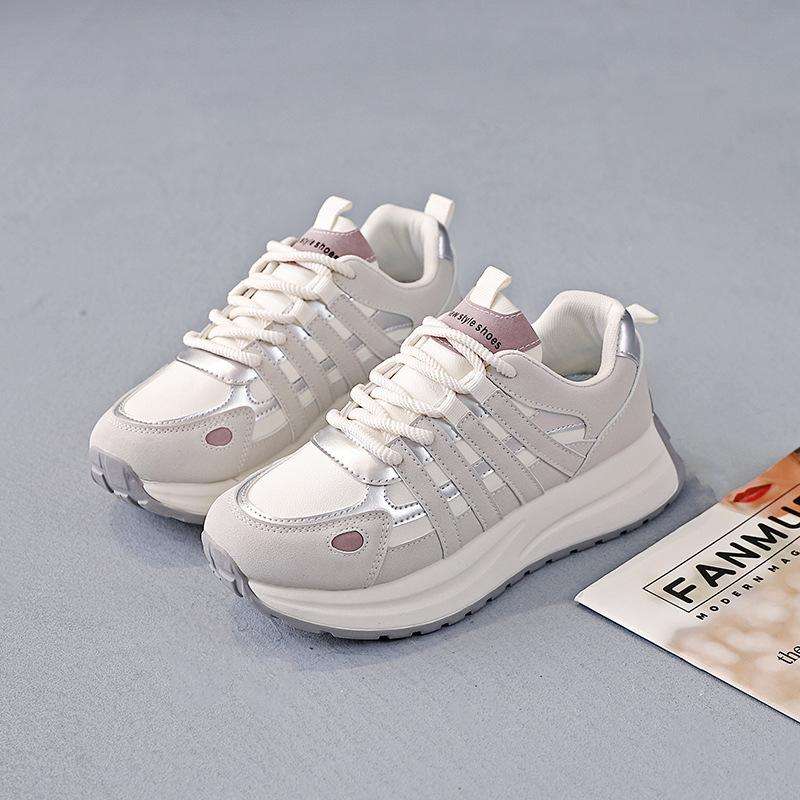 

Корейская версия новой папиной обуви для женщин осень студентки бег спорт толстая подошва увеличить высоту досуг А 35 бежевый