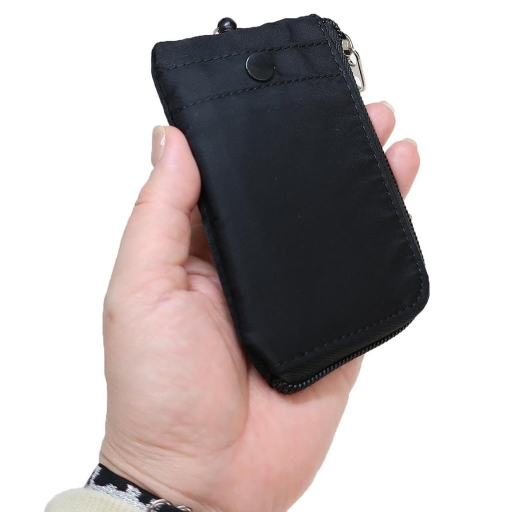 MARIMOCRAFTSNOOPY Joe Cool Monotone Key Pass Pouch x x D2cm Peanuts Key Pass Key Pass Key Reel (Front) H12.5 W7.5 (SPIK-453) - Pouch, Case, Women's &