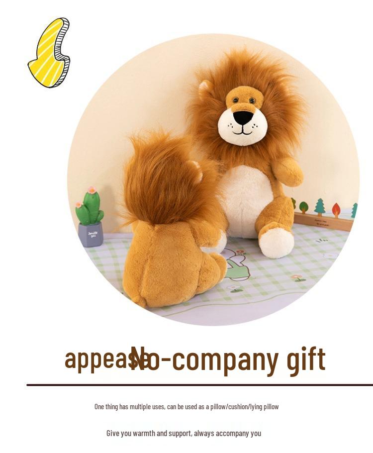 Jungle Animal Plush Lion Doll - Birthday Gift