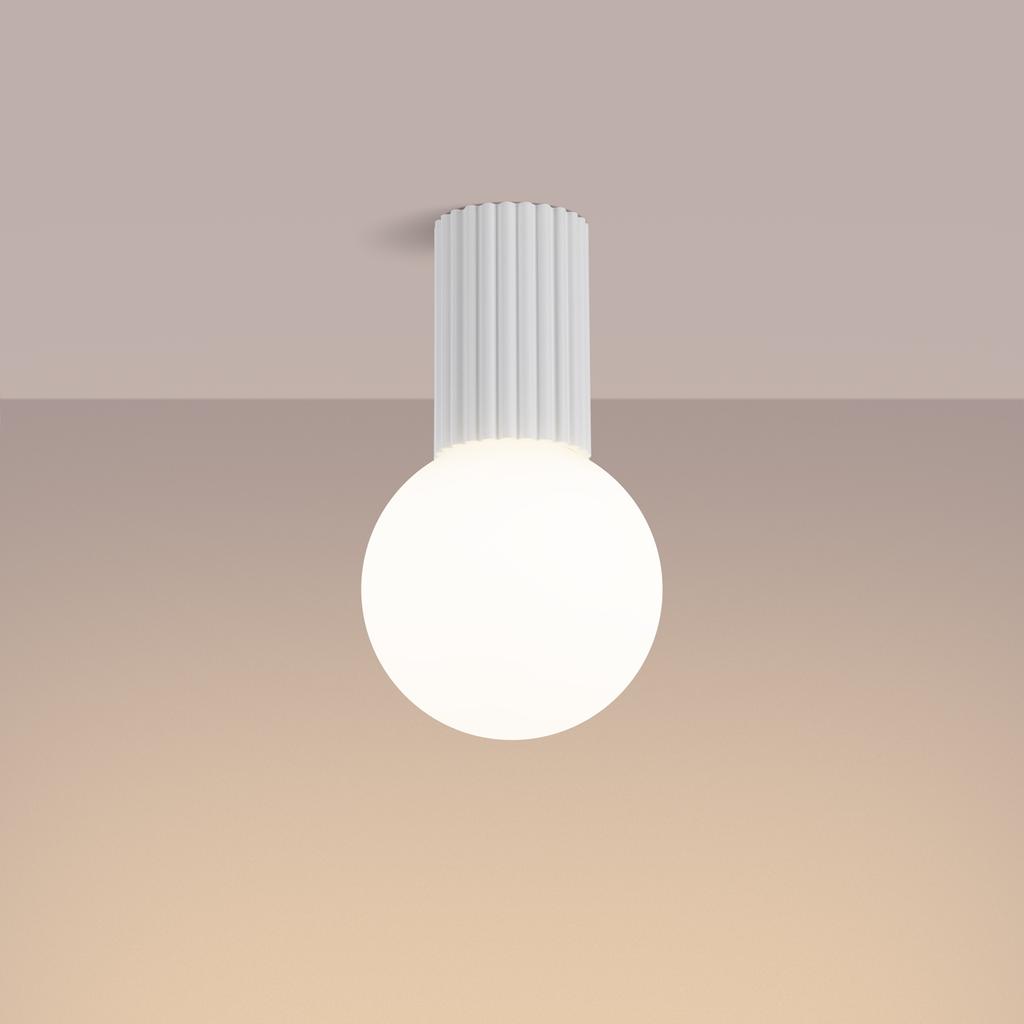 Plafon Halo Ip44 1 G9 Biały Alu Sollux Sl.1708