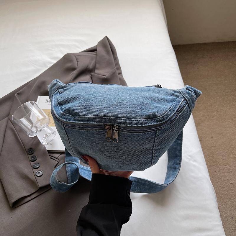 Denim Messenger Bag Hüfttasche Damen Outgoing Brusttasche