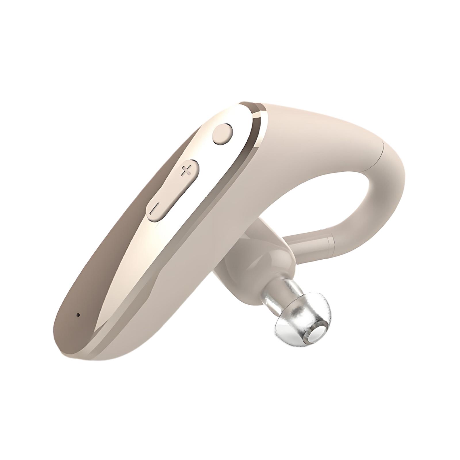 

Advanced Single-ear Rechargeable Earhook Hearing Aid Earphone Smart Noise Reduction Sound Amplifier Listening Device For Elderly бежевий