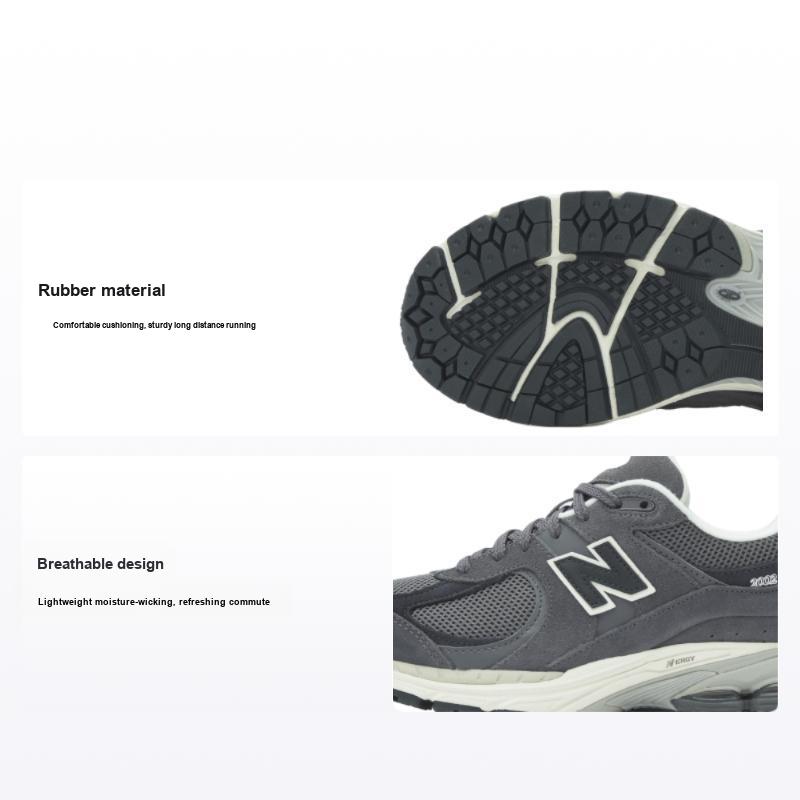 New Balance 2002R Monochrome Suede Pack - серые кроссовки унисекс M2002RFL 37