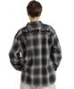 OMBRE CHECK SHIRT Women's F Size 410 Charcoal 783-6120602