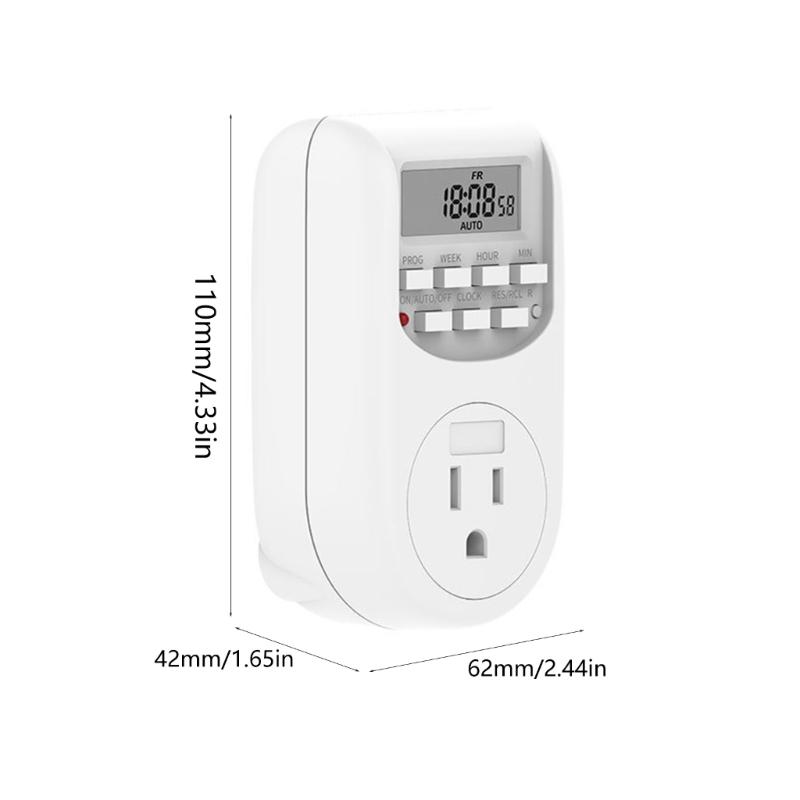 High Capacity Timer Outlet Featuring Digital Display Easy Operation for Appliances 1875W 125V Voltages NEMA Compatible