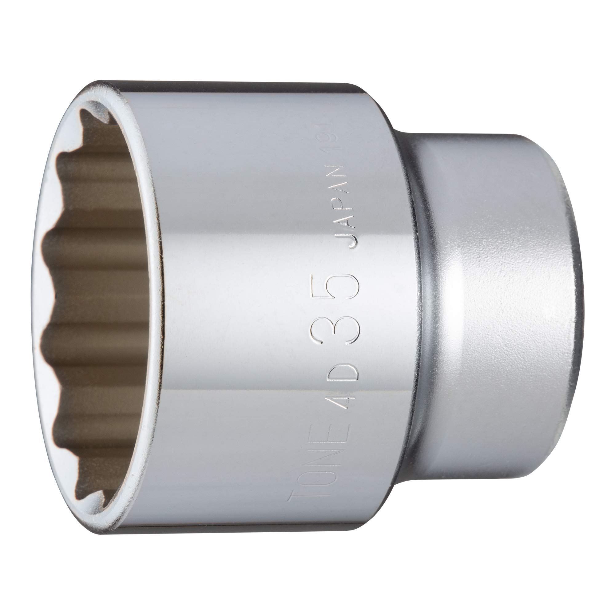 

TONE Розетка Кут приводу Ширина поверхонь 35 мм (12-гранний) 4D-35 12,7 мм (1/2 )