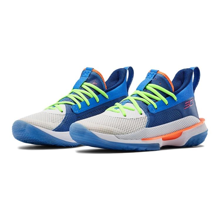 (GS) Under Armour Curry 7 Big 'Super Soaker' Kids' 3022113-404
