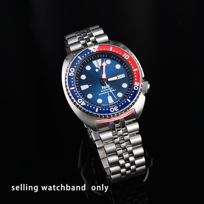 904 Solid Stainless Watch Band For Seiko Abalone Series Turtles Prospex SRPA21 SRP777 SRPC25 SRP773 SRP775 SRP779 Strap 22mm