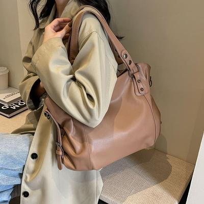 Women's Bag 2025 New Portable Korean Version Simple Foreign Style Commuting Versatile Oblique Span Tote Bag