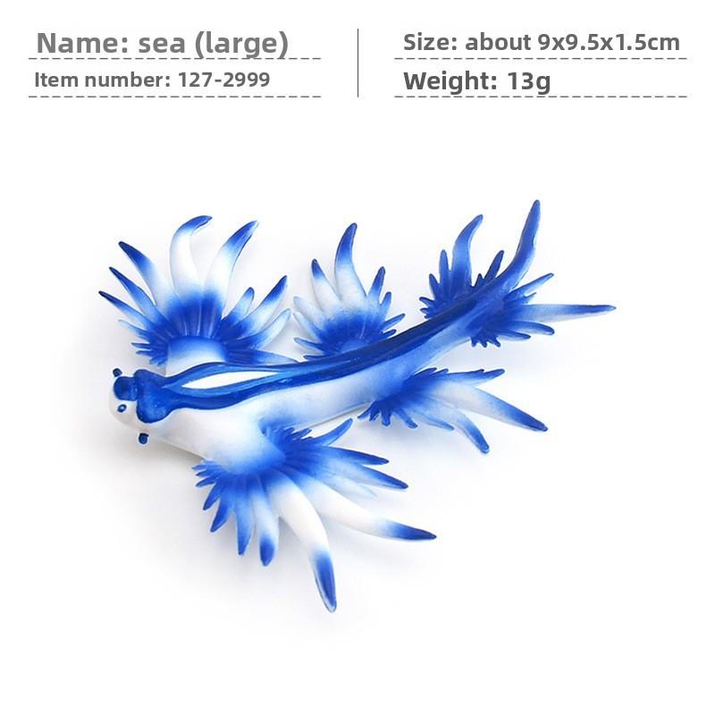Sea Creature Sea Slug Squid Pvc Model Ornament For Aquarium Office Decoration