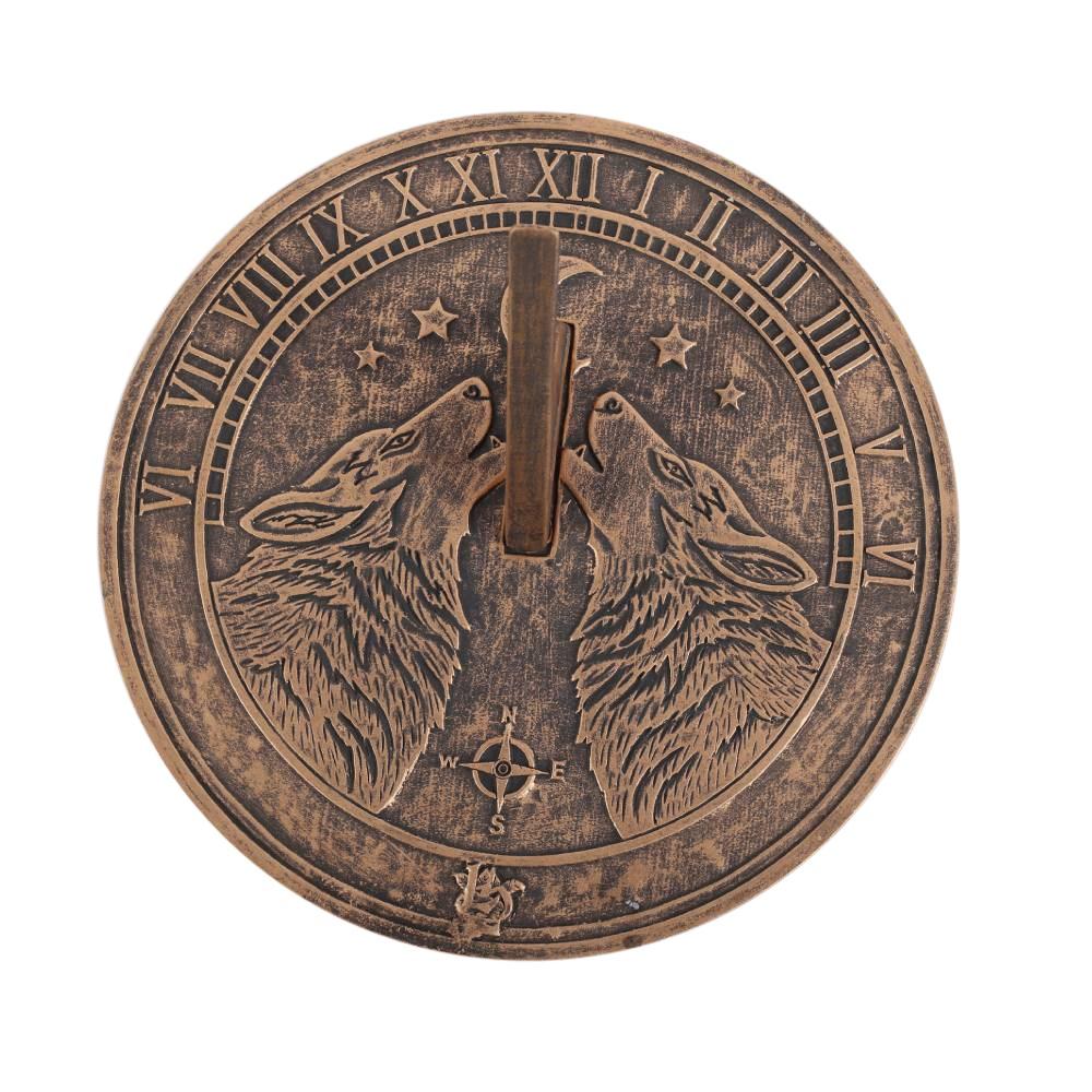 Lisa Parker Howling Wolves Terracotta Sundial