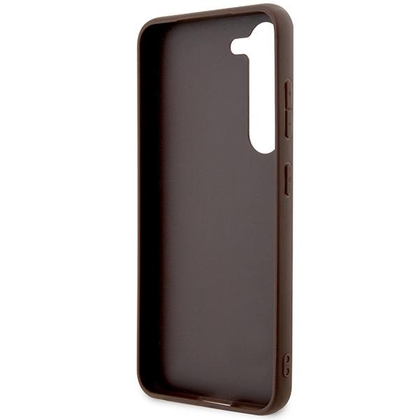Guess Guhcs23Sg4Gfbr S23 S911 Brown/Brown Hard Case 4G Metal Gold Logo