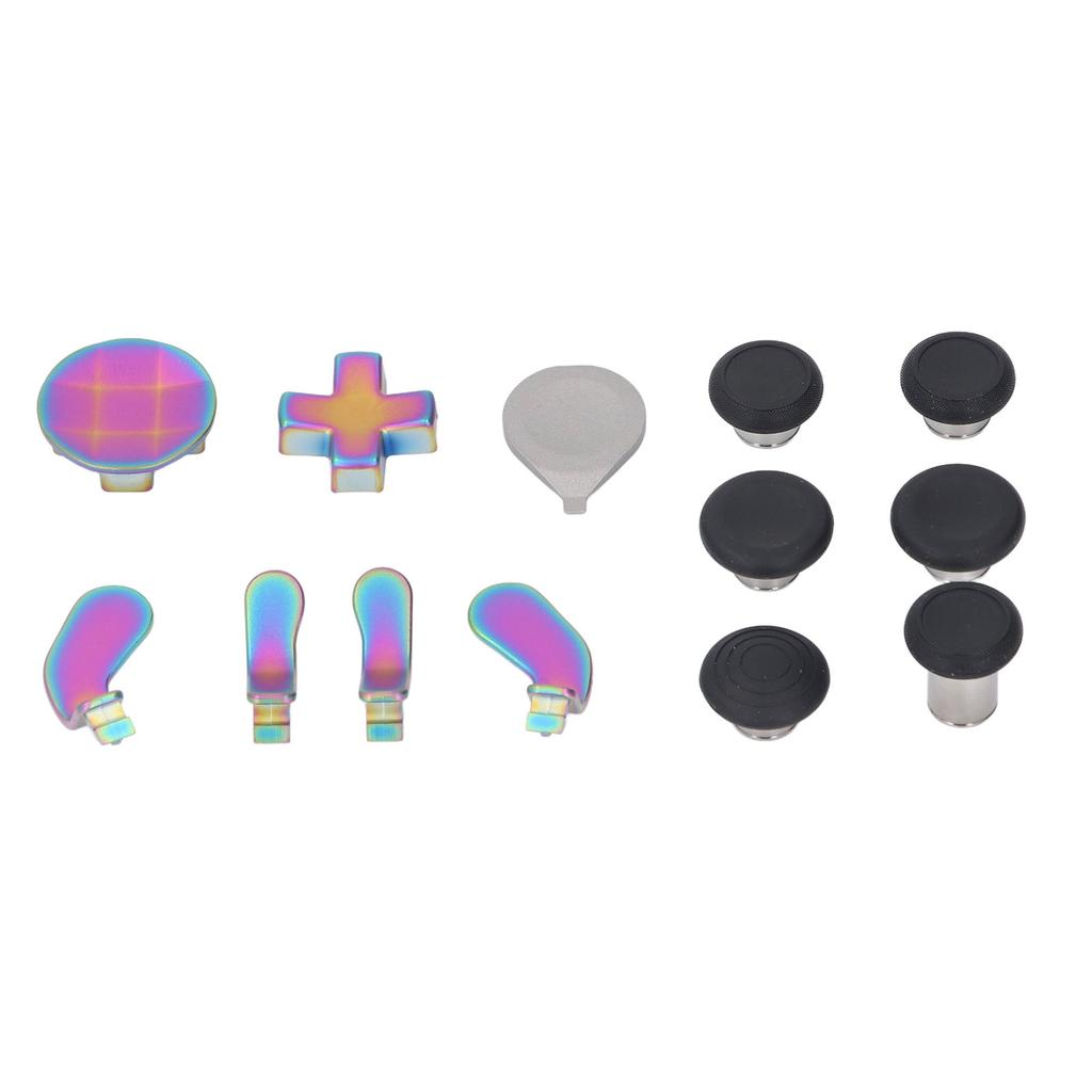 Controller Thumbsticks Set Stainless Steel Rubber D Pads Paddle Controller Accessories for Elite