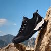 Outdoor Hiking Men Shoes Anti-slip Wear-resistant Flat Lightweight Sports Shoes Men Breathable Mesh Thick-soled Casual Shoes Men