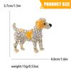 Fashion Dog Brooch Fun Animal Pin Unique Alloy Brooch Animal Shape Bagde Perfect for Everyday Wear or Special Occasions