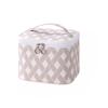 Grid Portable Stylish Pattern Cosmetic Bag Large Capacity Travel Makeup Storage