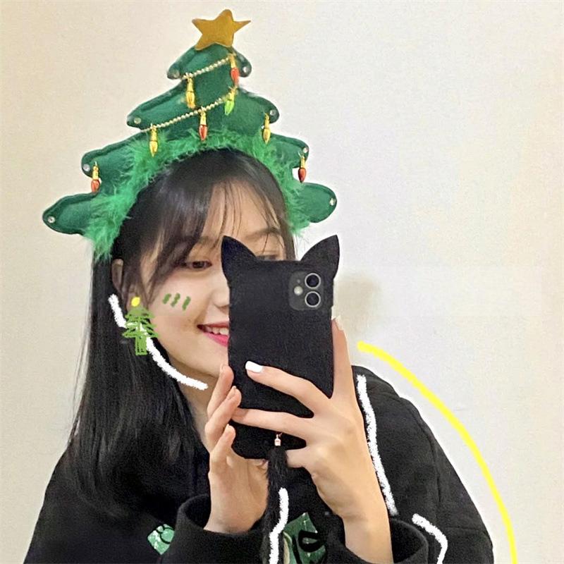 

Christmas Hats Decorative Headwear Accessorie New Year Hats Christmas Decoration 2025 Kawaii Hats Gifts Navidad as show