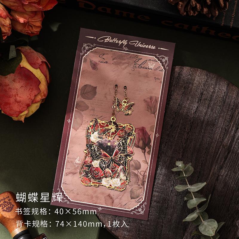 Hollow Flower Metal Bookmark Painted Book Clip Student Reading Stationery Teacher Gift Book Accessories Bookmarks for Books