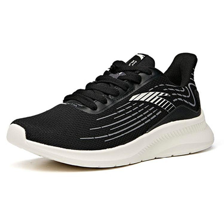 Anta Lightweight Breathable Shock Absorbing Non-Slip Durable Running Shoes Men Sneakers Black Gray White 112115577-1