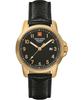 Leader Ladies Leather Strap Black Dial Quartz 7711.1517 100M Women's Watch
