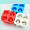 Vielseitige 4er-Pack Eiswürfel-Schnapsgläser Silikon-Shooter-Gläser Gefrierformen Tablett Partyformen