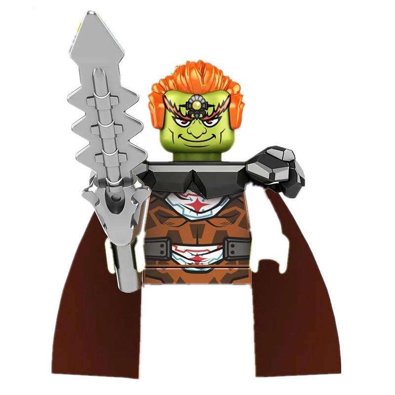 Japanese Anime The Legend of Zeldaed Princess Zeldaed Linked Mini Action Toy Figures Building Blocks Assemble Bricks Kids Toys