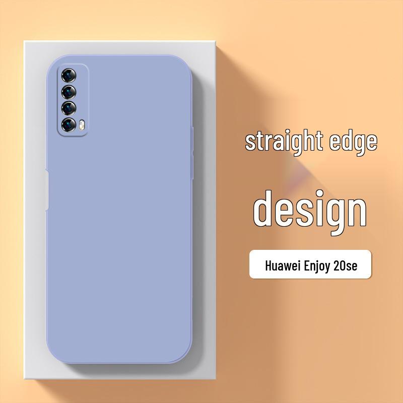 Huawei Enjoy 20 SE Silicone Protective Case with Full Coverage and Anti-Fall Features, Model PPA-AL20, 5G Compatible