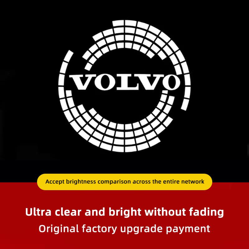 For Volvo 2Pcs Car Door Courtesy Light HD Welcome Lamp For Volvo XC90 V90 V60 XC60 V40 S80 S60 S90 C40 XC40 V70 XC70 C30 C70 EX9