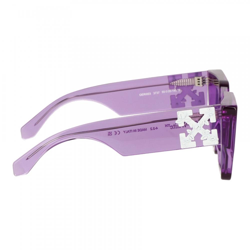 Off White Unisex Purple Sunglasses Purple