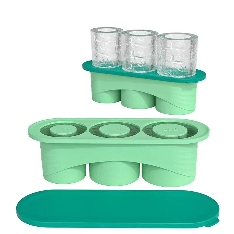 Summer Ice Cube Mould Trays Reusable for Stanley Tumblers Silicone Ice Making Beverage Cup Maker Ice Mold for Drink Juice Coffee